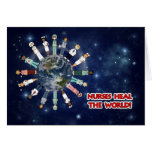 Nurses Heal the World Blank Card