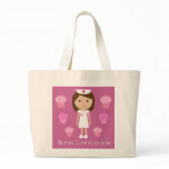 Nurses Love Cupcakes Cute Customizable Pink Bags