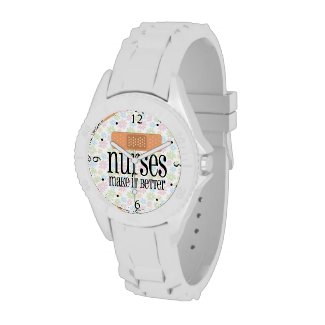 Nurses Make it Better, Cute Nurse Bandage Watch