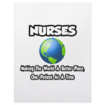 Nurses...Making the World a Better Place Custom Letterhead