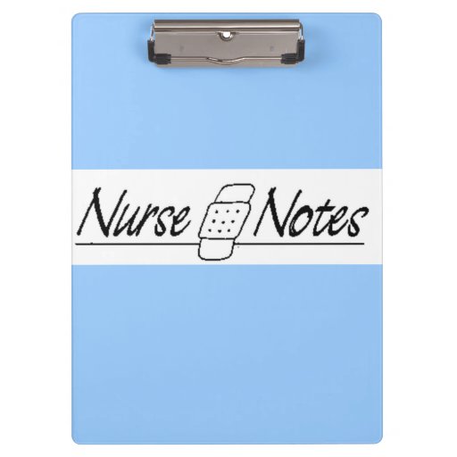 Nurses Notes Clipboard Zazzle