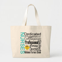Nurses Recognition Collage - National Nurses Week Tote Bags