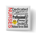 Nurses Recognition Collage:  National Nurses Week Pins
