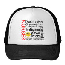 Nurses Recognition Collage:  National Nurses Week Trucker Hats