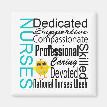 Nurses Recognition Collage - National Nurses Week Refrigerator Magnets