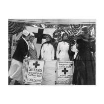 Nurses Recruiting Station World War One Postcard