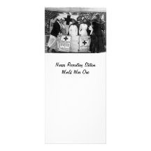 Nurses Recruiting Station World War One Customized Rack Card