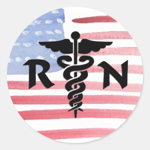 Nurses RN Medical Symbol Stickers