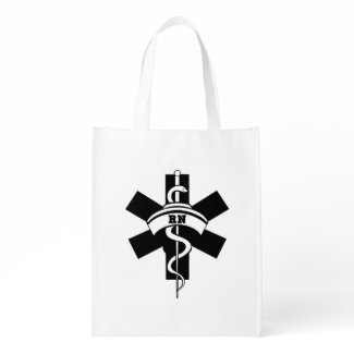 Nurses RN Nursing Reusable Grocery Bag