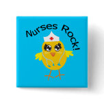 Nurses Rock Pinback Buttons