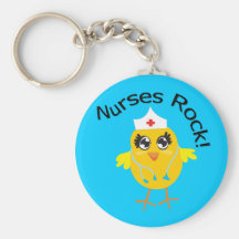 Nurses Rock Key Chain