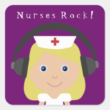 Nurses Rock! Sticker