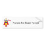 Nurses Super Hero Bumper Sticker