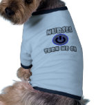 Nurses Turn Me On Dog Tee Shirt