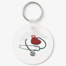 round_keychain - Nurses have heart