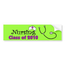 Nursing 2010 Class Bumper Sticker bumper stickers by gailg1957 Nursing 2010 Class Bumper Sticker bumper stickers