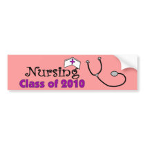 Nursing 2010 Class Bumper Sticker bumper stickers by gailg1957 Nursing 2010 Class Bumper Sticker bumper stickers