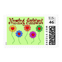 Nursing Assistant Gifts--Floral Design Postage Stamp