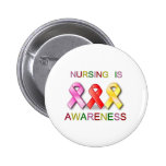 NURSING AWARENESS PINBACK BUTTONS