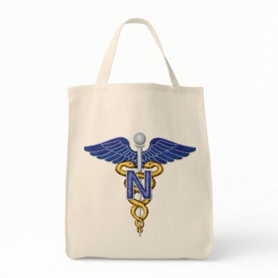Nursing Tote Bags on Nursing Caduceus Tote Bags From Zazzle Com