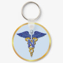 Nursing Caduceus keychains