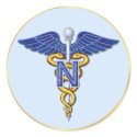 Nursing Caduceus stickers