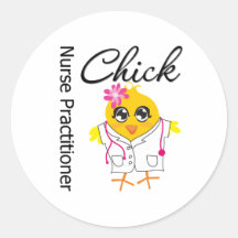 Nursing Career Chick Nurse Practitioner Sticker