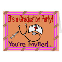 Nursing Graduation Party Invitations cards by gailg1957 Nursing Graduation Party Invitations cards