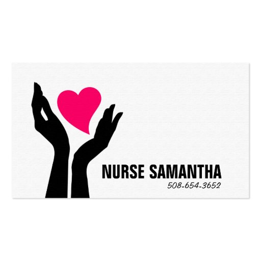 Nursing Home Care Business Card (front side)