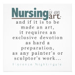 Nursing is an Art Graduation Announcement