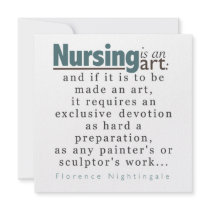Nursing is an Art Graduation Announcement