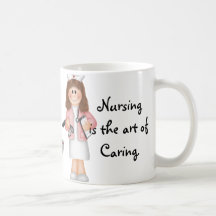 Nursing is the art of Caring Mugs