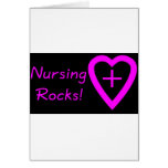 nursing rocks greeting card