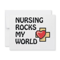 NURSING ROCKS MY WORLD invitations by occupationalgifts NURSING ROCKS MY WORLD invitations