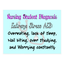 Nursing Student Dx: T-Shirts & Gifts Hilarious! Postcard