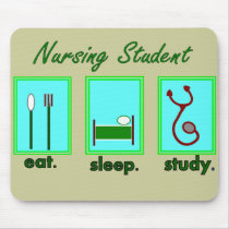 nursing student eat sleep study mousepads by gailg1957 nursing student eat sleep study mousepads