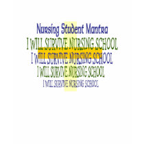 Nursing STUDENT MANTRA t-shirts