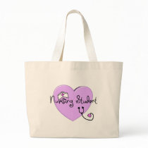 Nursing Student Pink Heart--Adorable bags