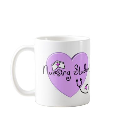 Nursing Student Pink Heart--Adorable Mug by gailg1957