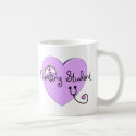 Nursing Student Pink Heart--Adorable mugs by gailg1957 Nursing Student Pink Heart--Adorable mugs