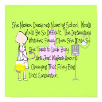 Nursing Student Story Art Poster "Foley Bag" posters by gabelstories Nursing Student Story Art Poster "Foley Bag" posters