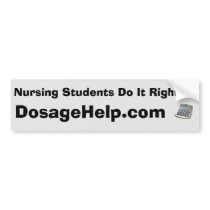 Nursing Students Do It Right Bumper Sticker, Gray bumper stickers by RyanCKCurt Nursing Students Do It Right Bumper Sticker, Gray bumper stickers