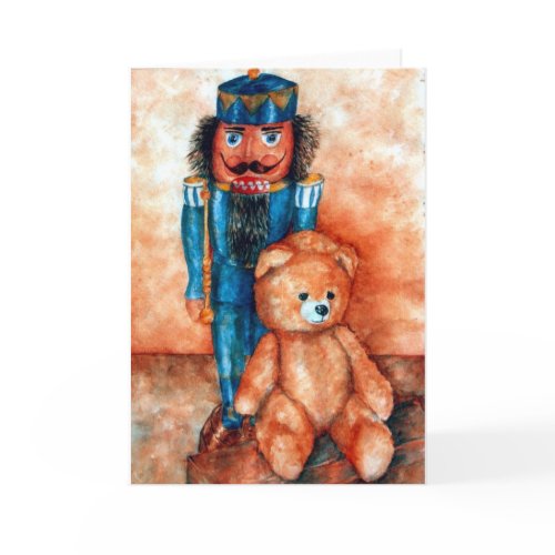 Nußknacker und Bärchen card