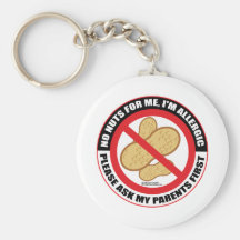 Nut Allergy Key Chains