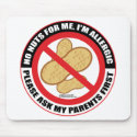 Nut Allergy mousepads