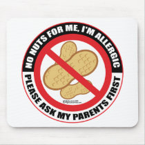 Nut Allergy mousepads by fightcancertees Nut Allergy mousepads