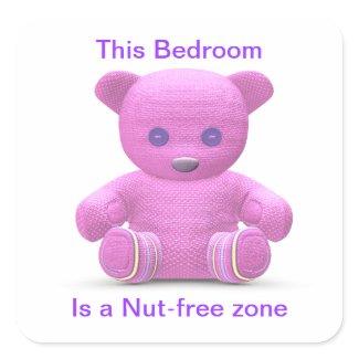 Nut-free Zone zazzle_sticker