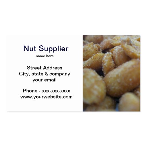 Nut Supplier Business Card (front side)