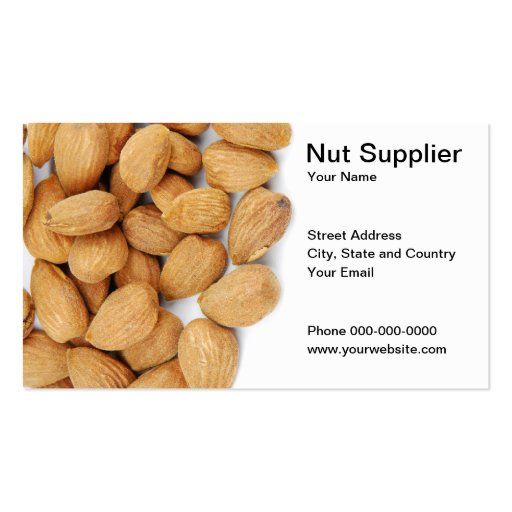 Nut Supplier Business Card (front side)