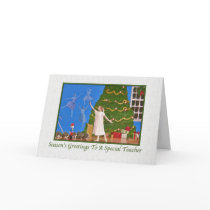 Nutcracker  Ballet Christmas Card  for Teacher